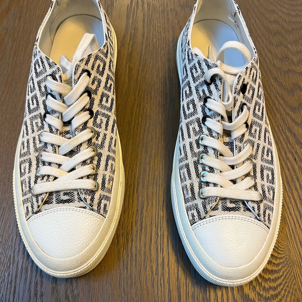 Givenchy Black and White Patterned Sneakers